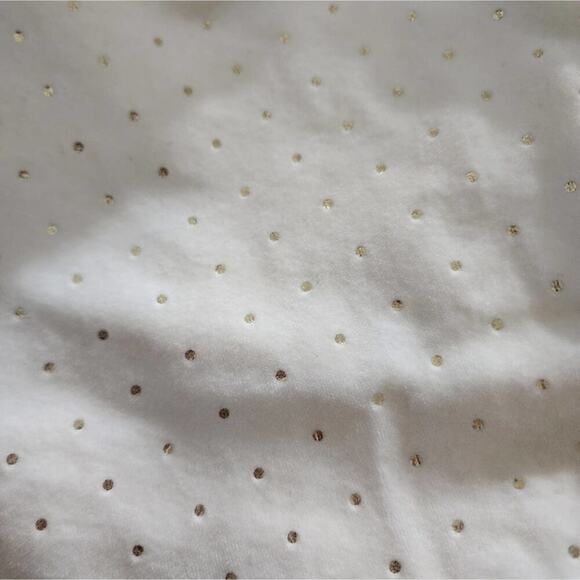 Talbots Velveteen Straight Leg super soft velvet can and gold polka dots Size 16 - Picture 5 of 12